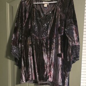 Style & Co Elegant Women's Velvet Top